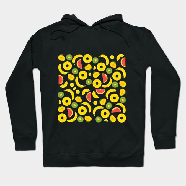 Exotic fruit pattern Hoodie by Simplulina